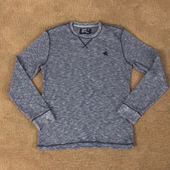 Express Other - 🆕 Express Waffle Blue Long-Sleeve Shirt